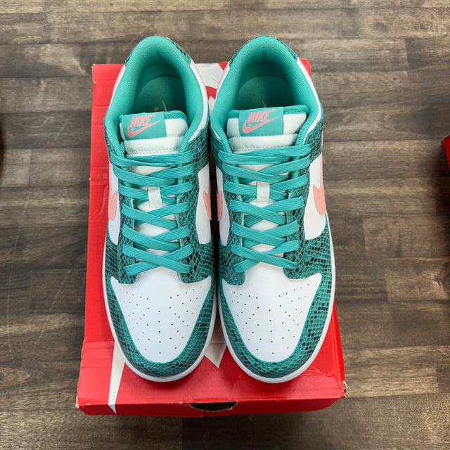 Snakeskin Washed Teal Dunk Low (USED)