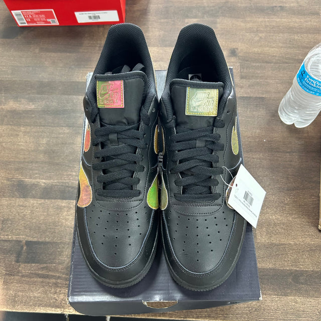 Misplaced Swooshes Black Multi Air Force 1 (USED)