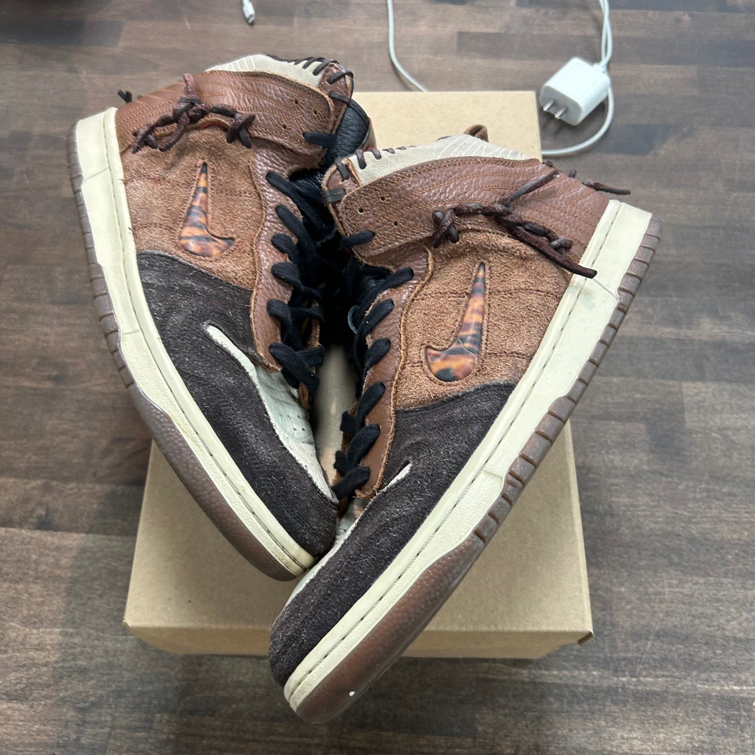 Nike Dunk High Bodega Legend Fauna Brown (US 10.5) (USED,No Box)