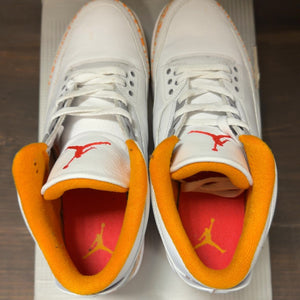 Jordan 3 Retro Orange Citrus (Women's) Size 11W (Pre-Owned) - aux