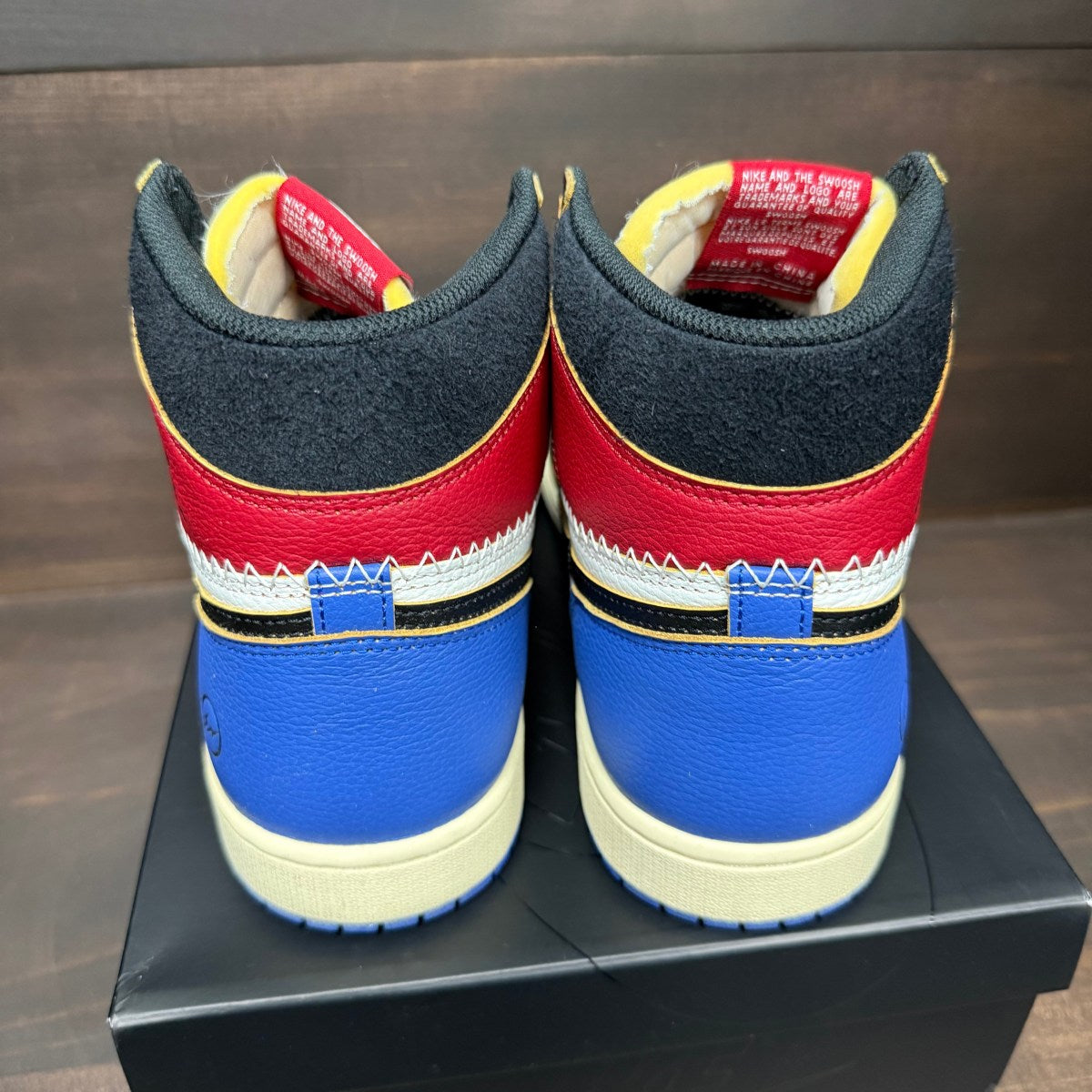 Jordan 1 Retro High OG SP Fragment x Union LA Varsity Red Sport Royal - Image 3