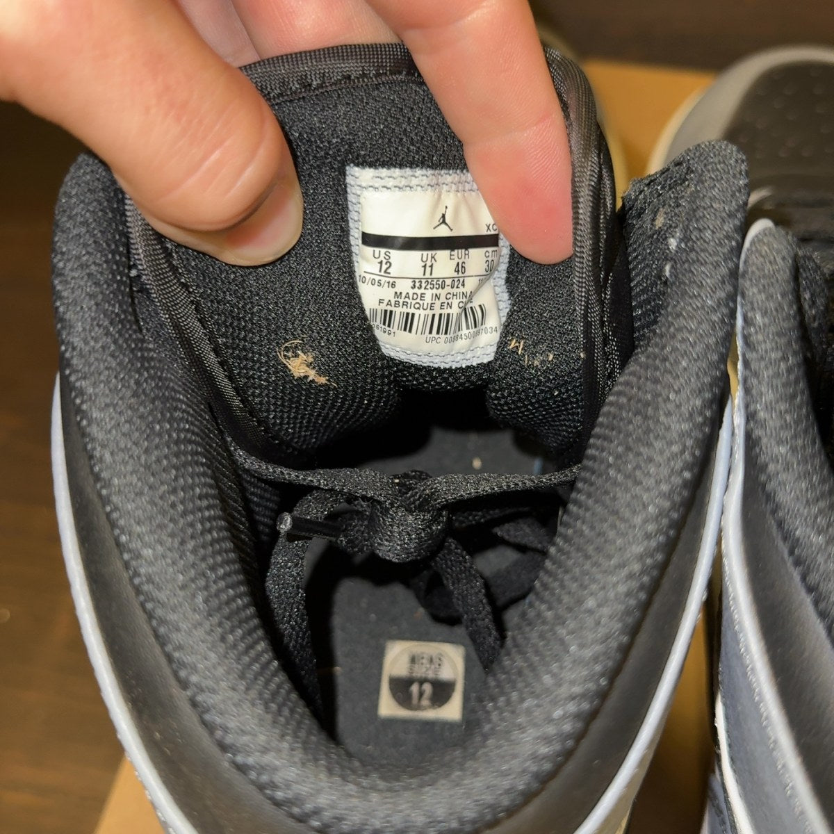 Jordan 1 Mid Barons Size 12 (Pre-Owned) - Image 7