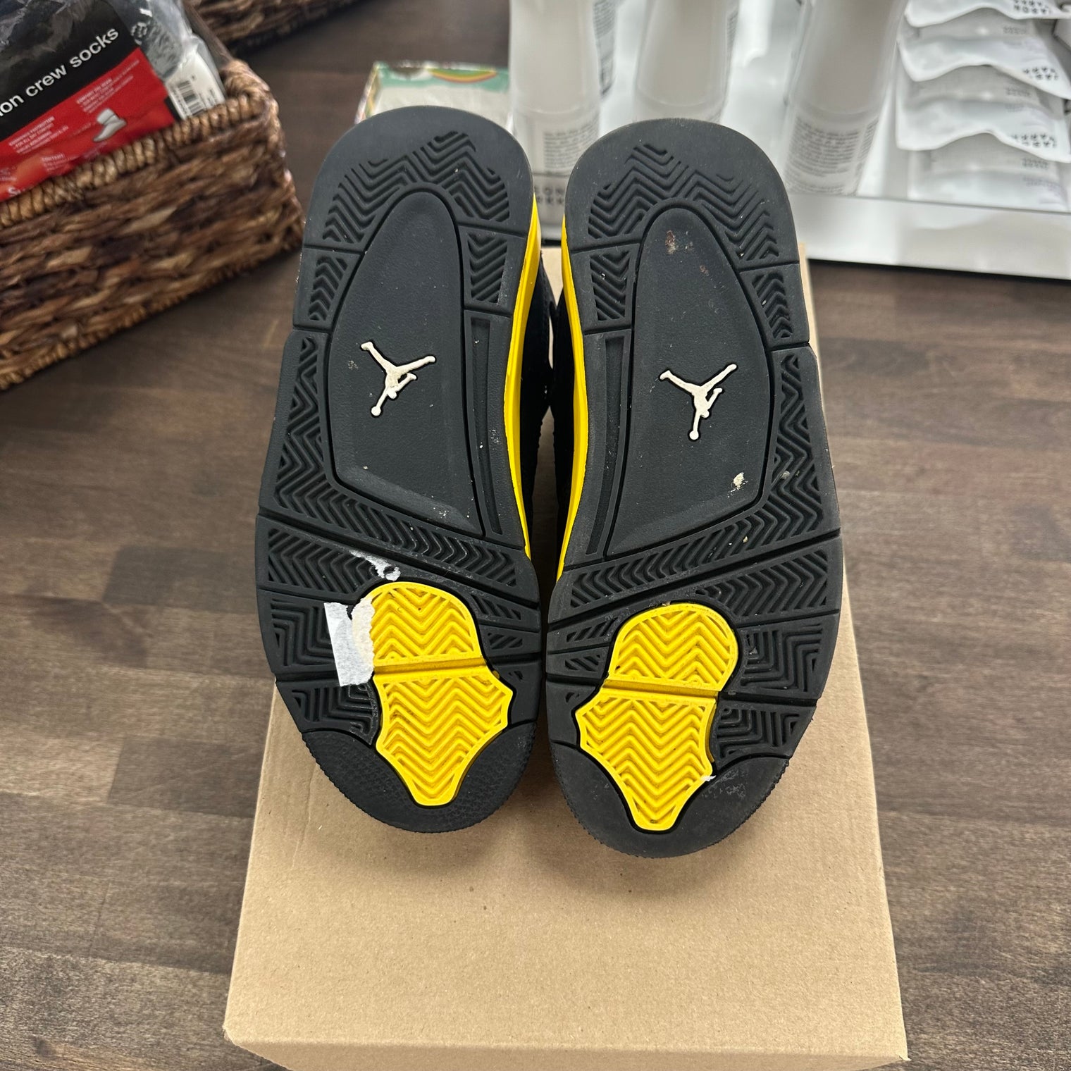 Yellow Thunder Jordan 4 Retro (GS) (USED, No Box)