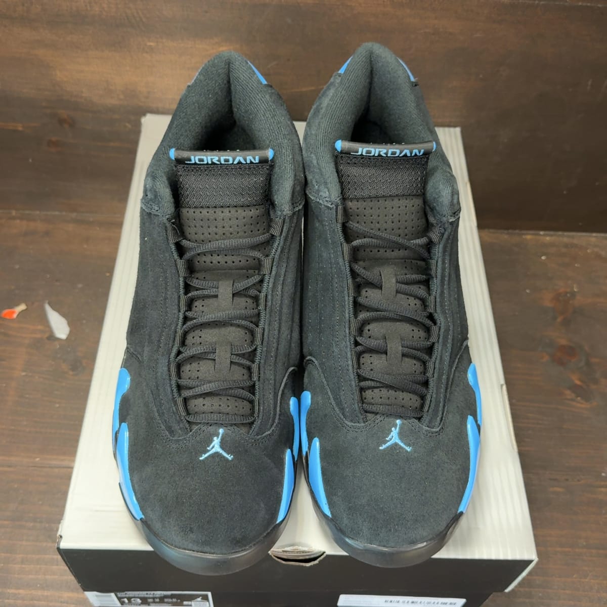 Jordan 14 Retro Black University Blue (2026) Size 13 (Pre-Owned) - tag