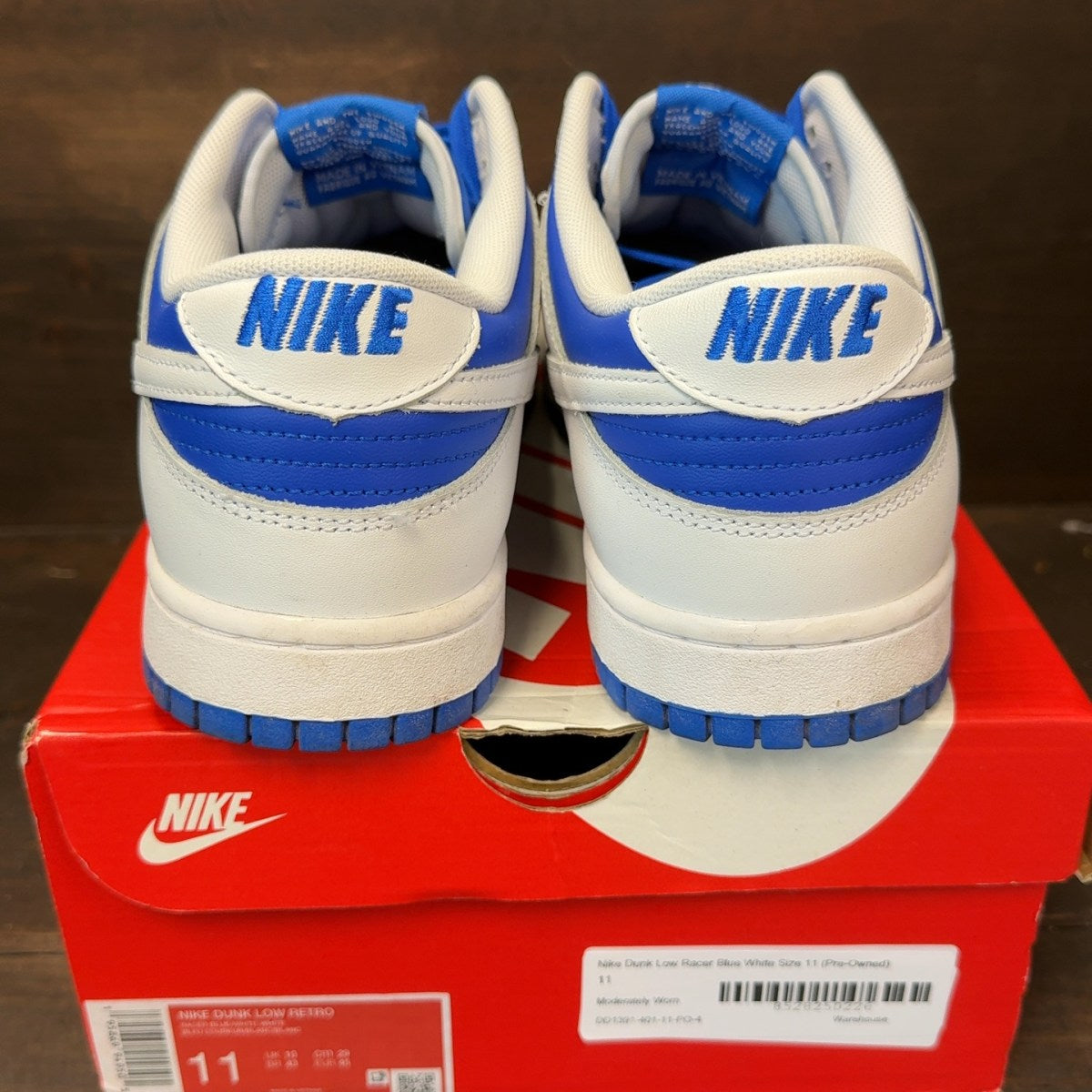 Nike Dunk Low Racer Blue White - Image 5