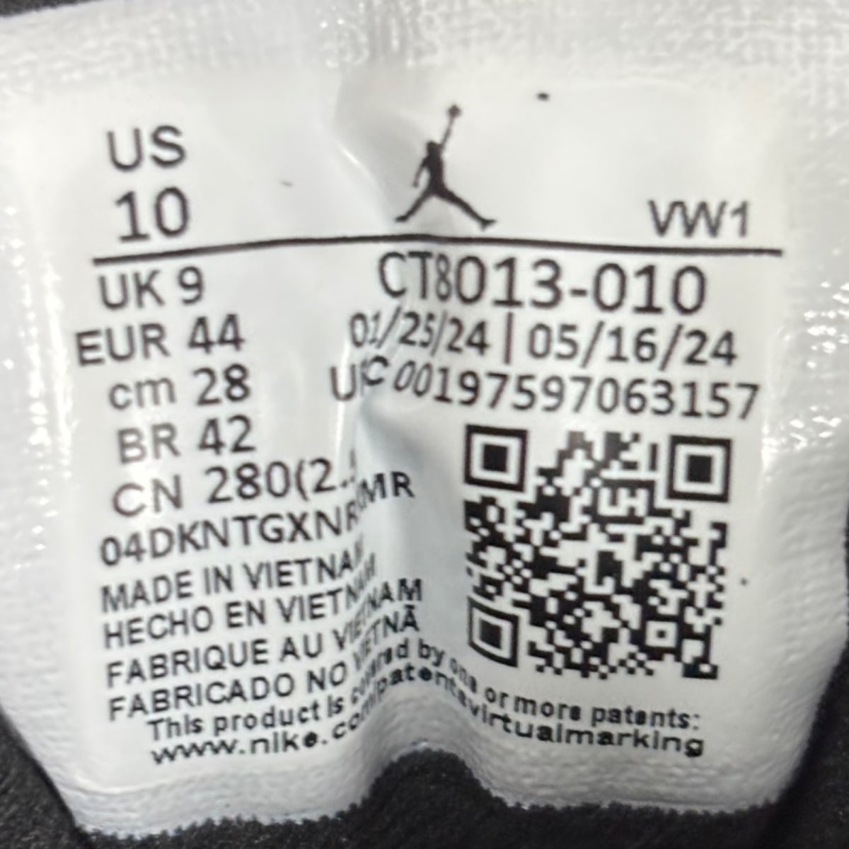 Jordan 12 Retro Barons Size 10 (Pre-Owned) - Image 8