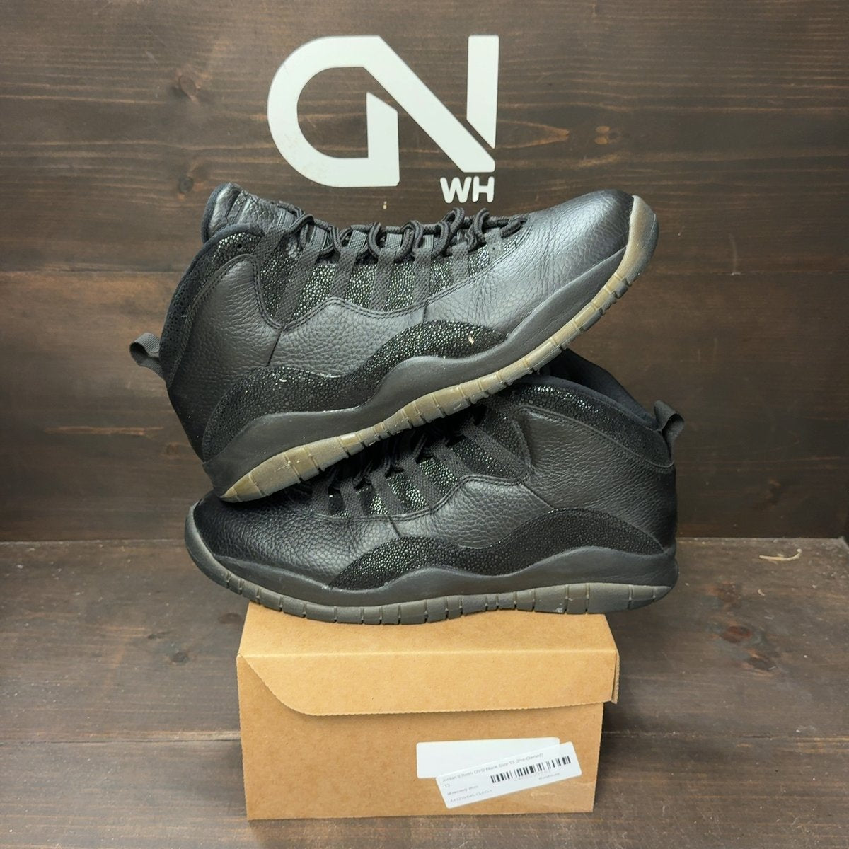 Jordan 8 Retro OVO Black Size 13 (Pre-Owned) - front