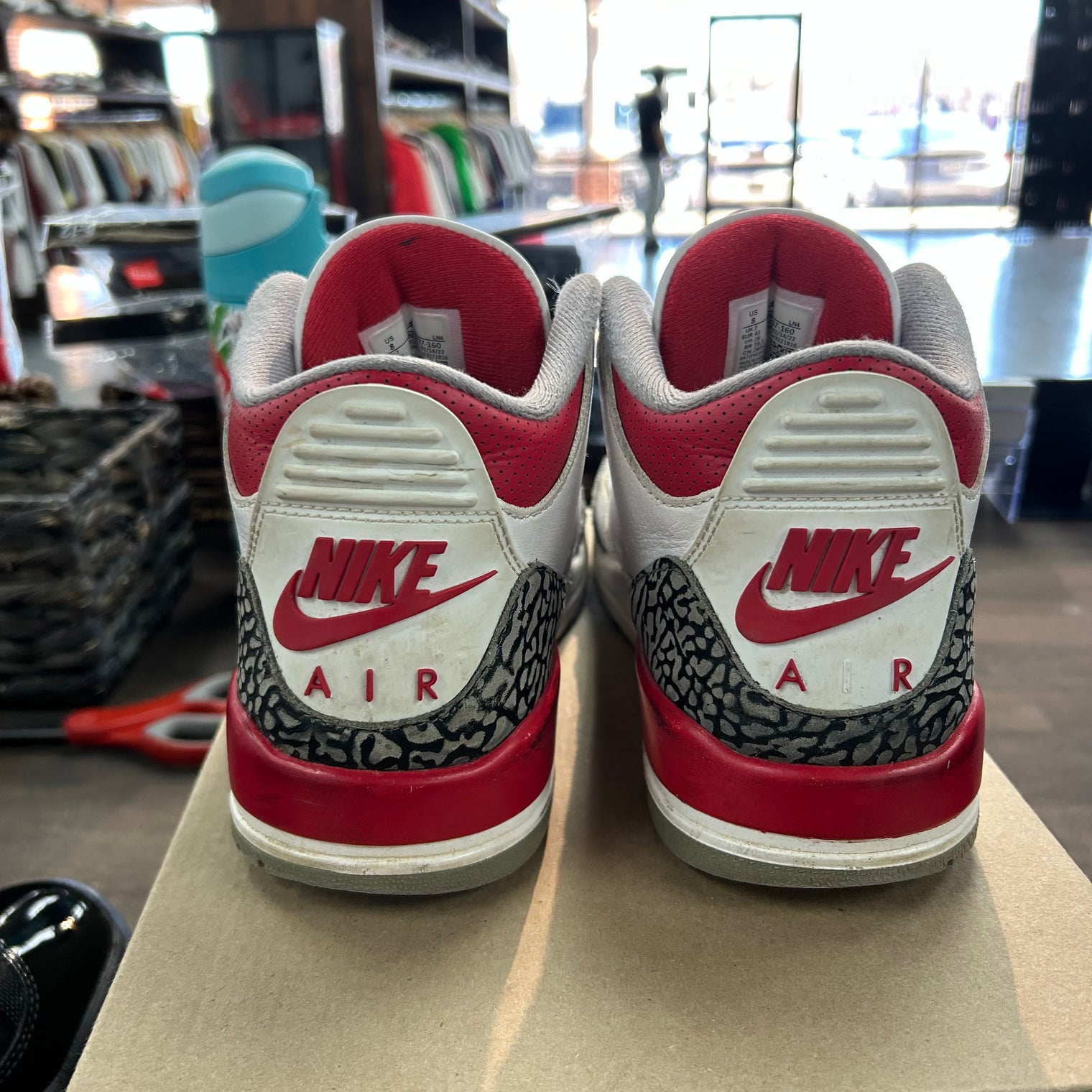 Fire Red Jordan 3 Retro (USED, No Box)