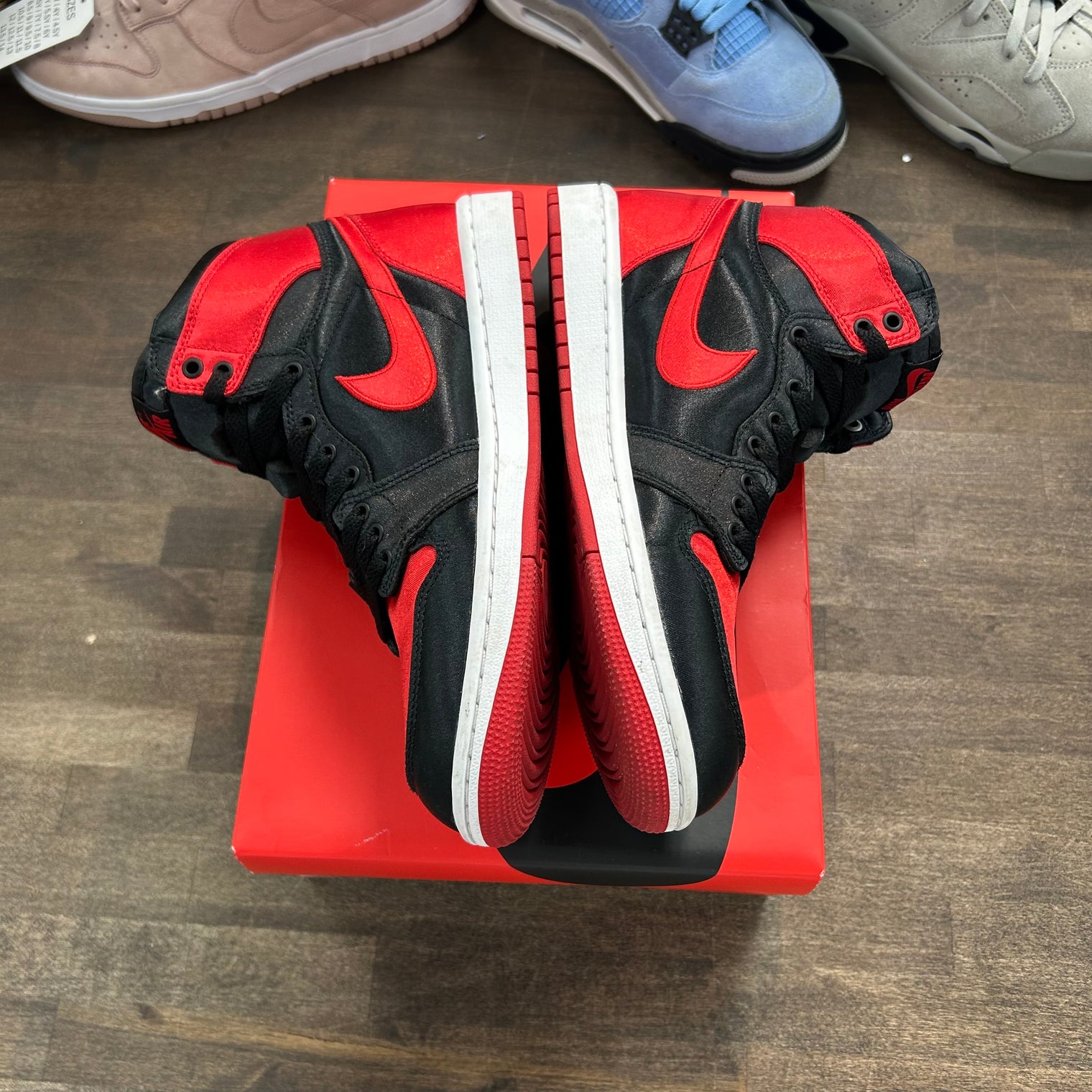 Satin Bred Jordan 1 High OG (Women's) (USED)