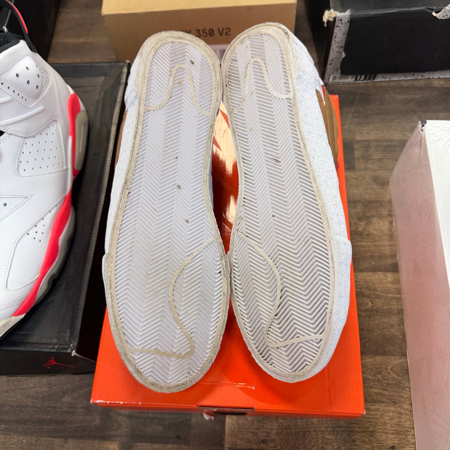 Sacai British Tan Nike Blazer Low (USED)