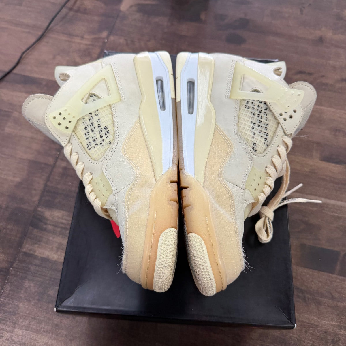 Jordan 4 Retro Off-White Sail (Women's) - Image 5