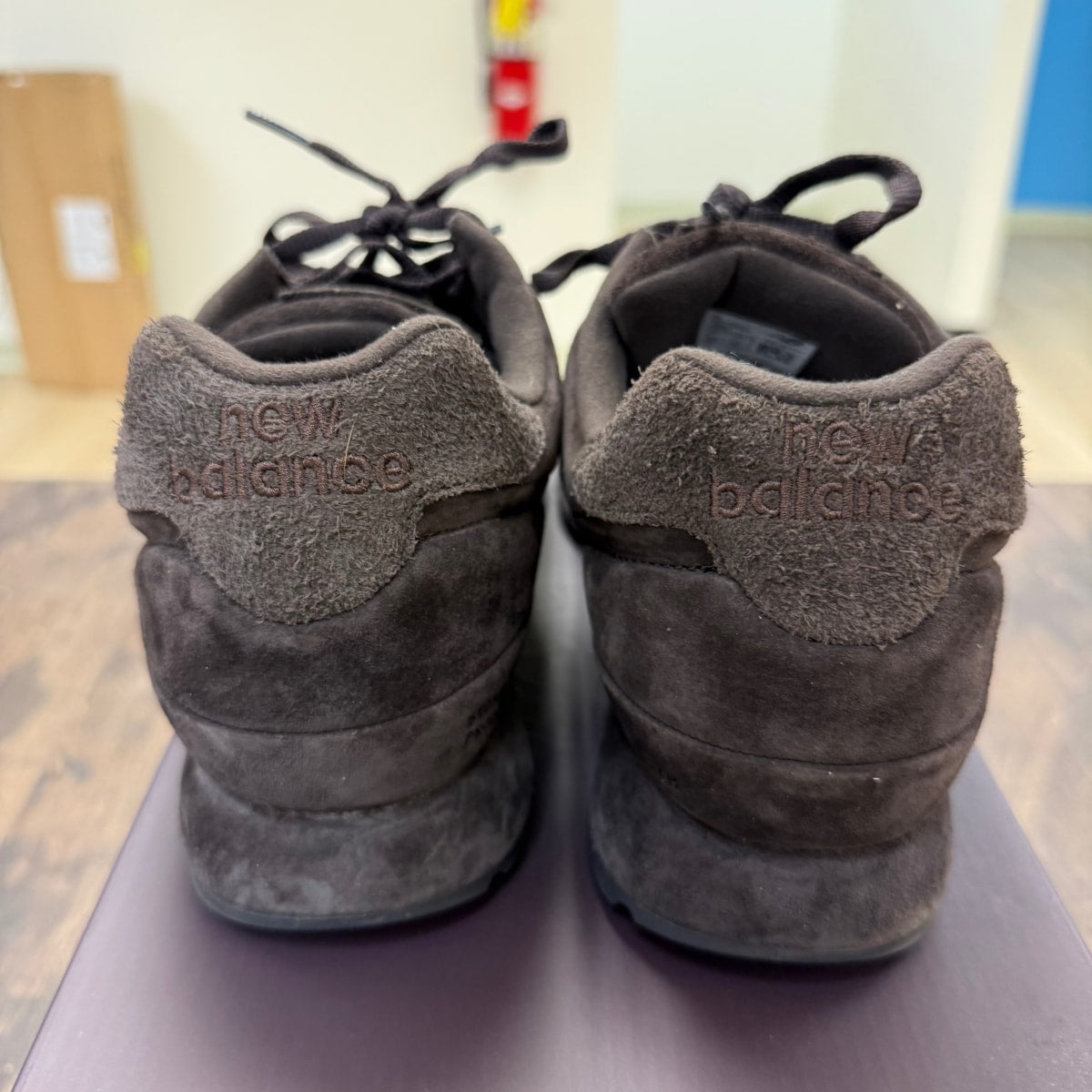 New Balance 574 Legacy Stone Island Ghost Dark Brown - Image 3