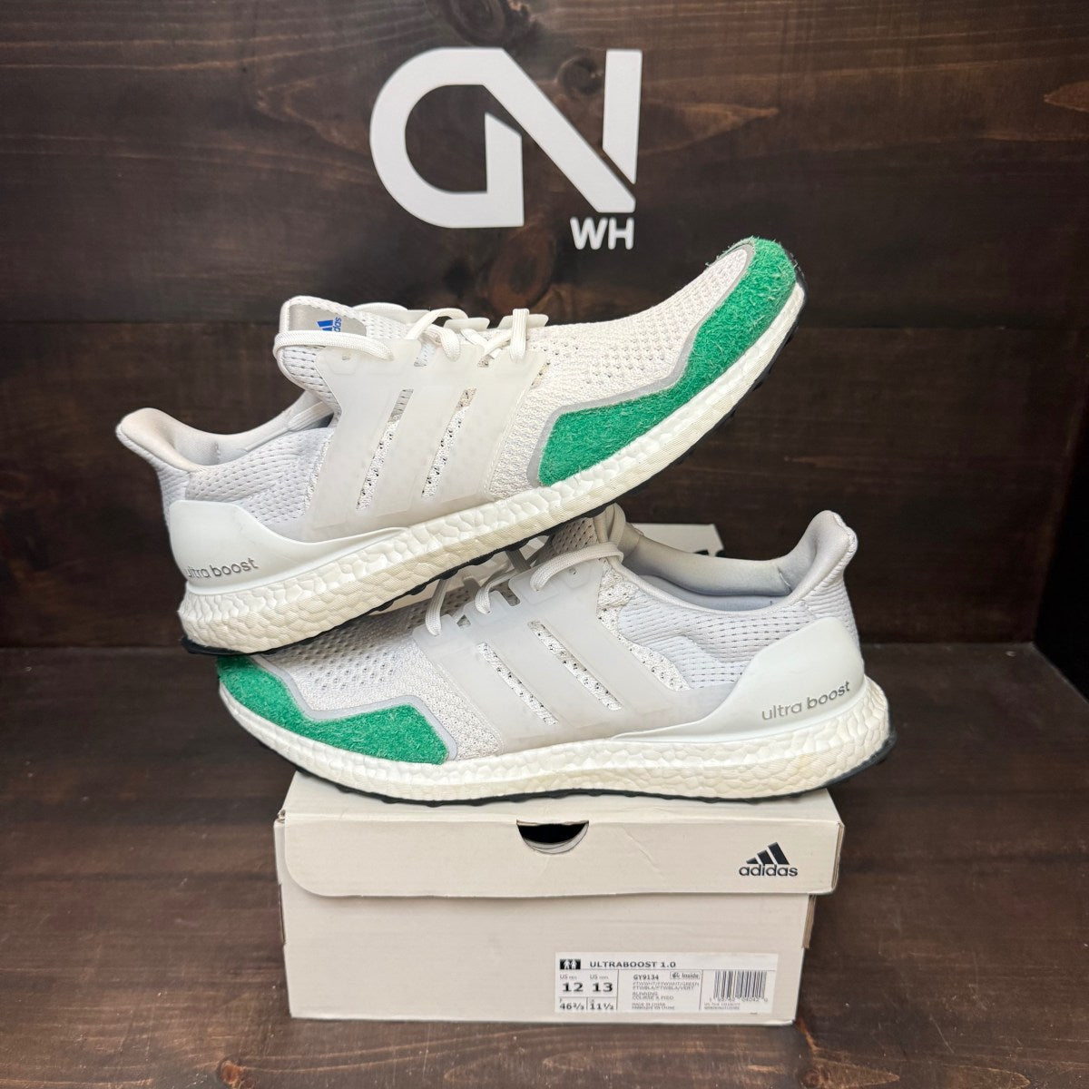 adidas Ultra Boost 1.0 DNA Cloud White Green - Image 1