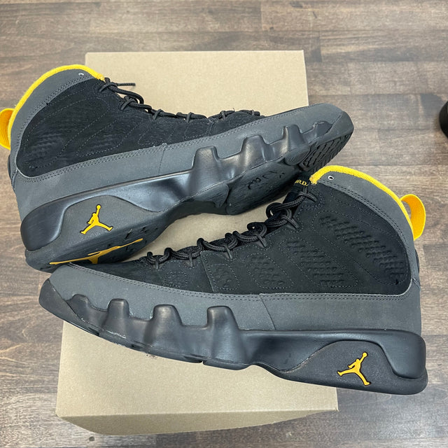Charcoal University Gold Jordan 9 (USED,No Box)