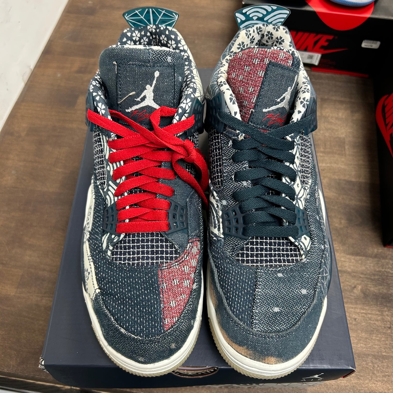 Sashiko Jordan 4 Retro (USED)