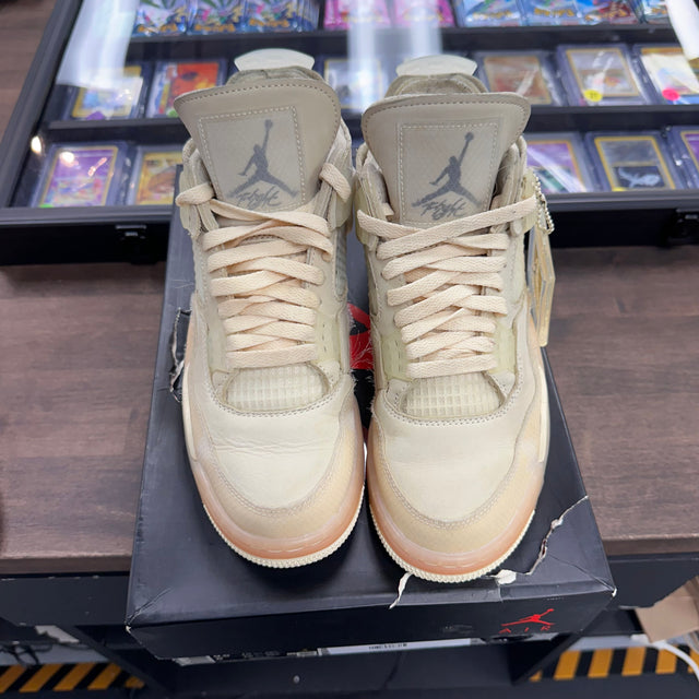 (W) Off-White Sail Jordan 4 (USED)