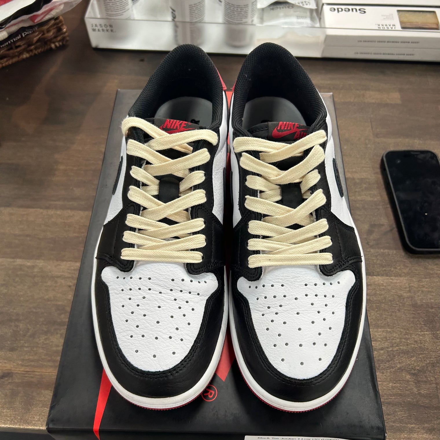 Black Toe Jordan 1 Low OG (USED)