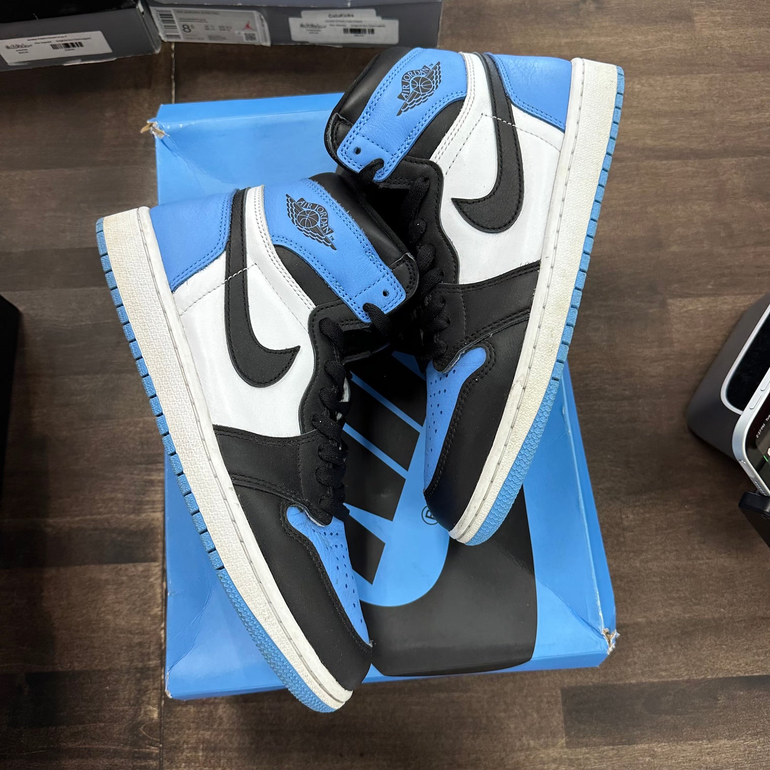 UNC Toe Jordan 1 Retro High OG (USED)