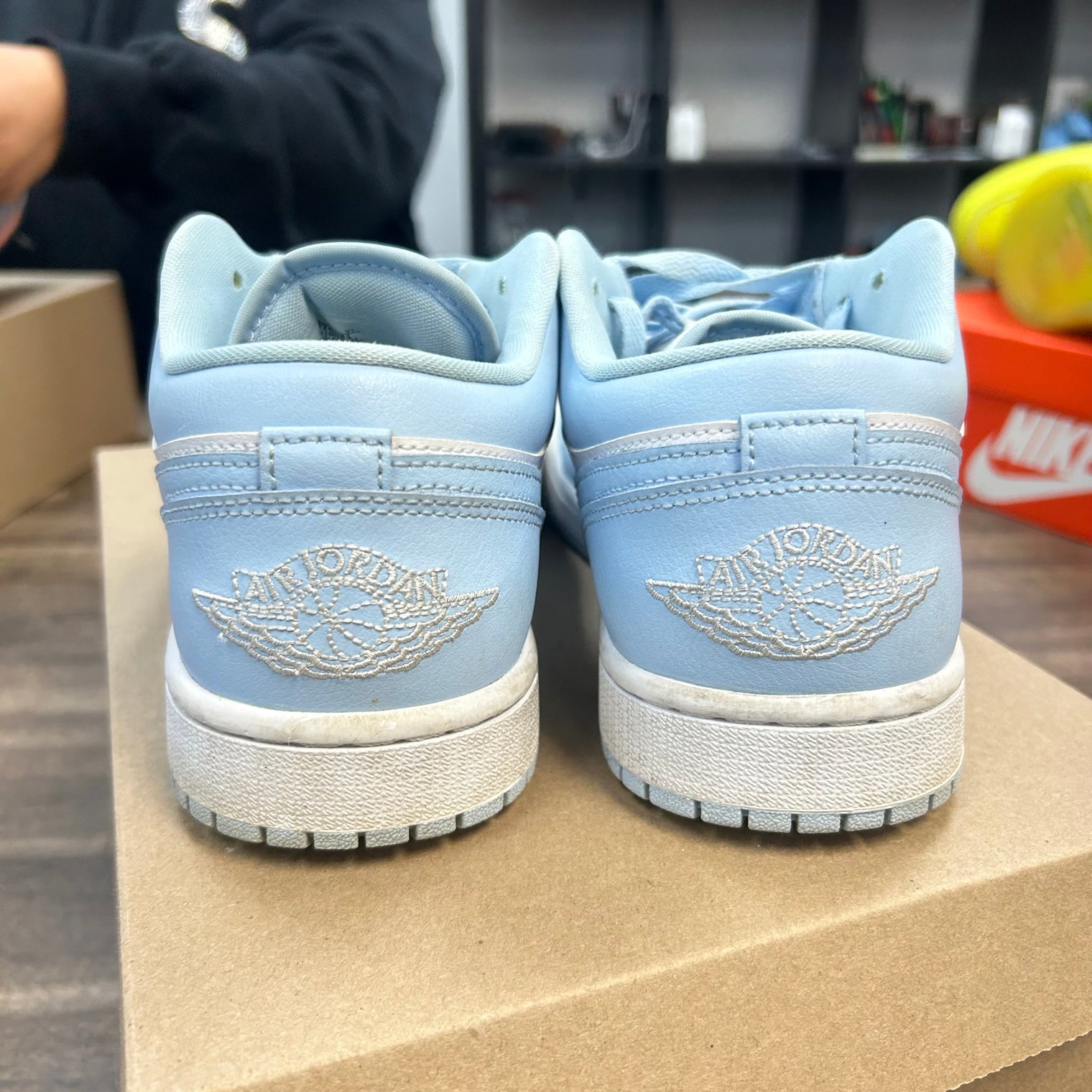 Jordan 1 Low White Ice Blue (W) (USED, No Box)