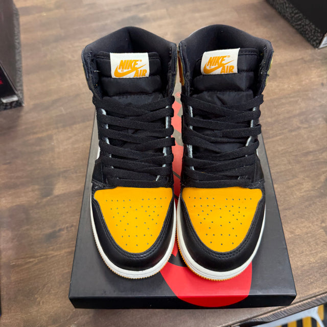 (GS) Taxi Yellow Toe Jordan 1 High (USED)