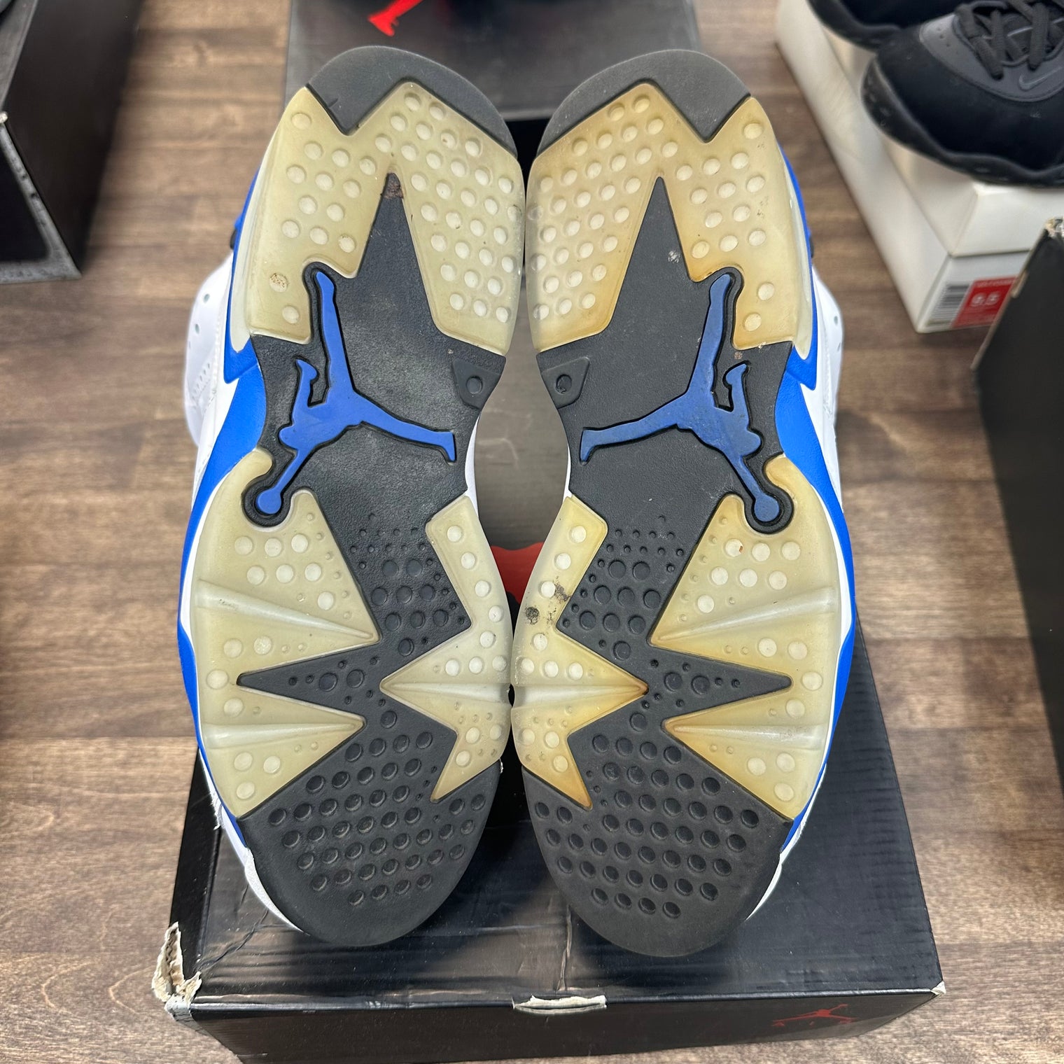 Sport Blue Jordan 6 Retro (USED, Replacement Box)