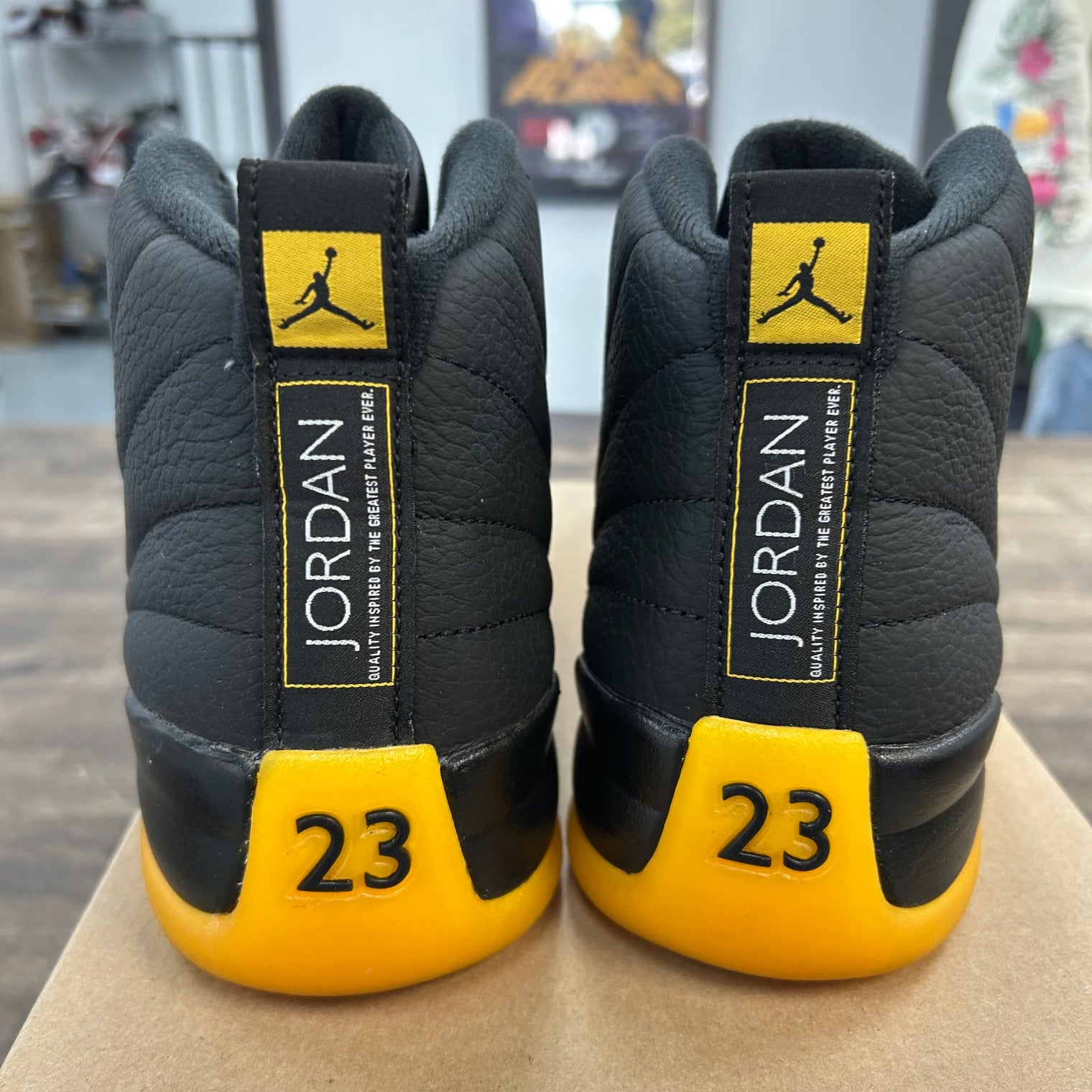 Black University Gold Jordan 12 Retro (USED, No Box)