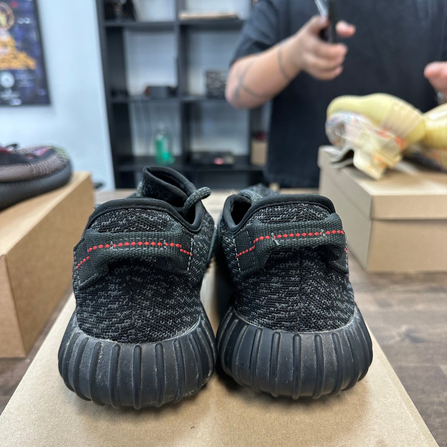 Pirate Black Yeezy 350 (USED, No Box)