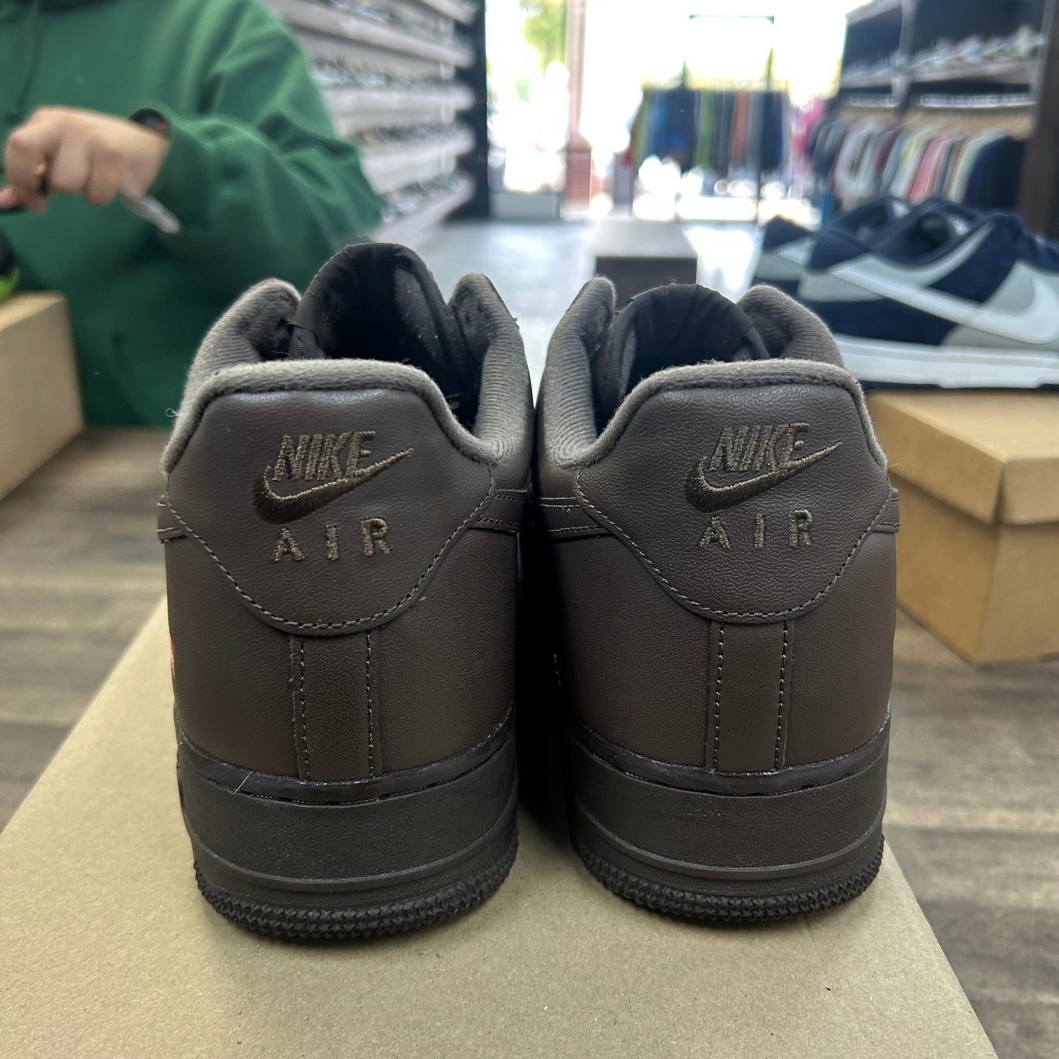 Baroque Brown Supreme Air Force 1 Low (USED, No Box)