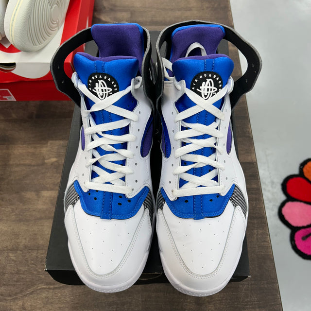 White Varsity Purple Air Flight Huarache OG (2023) (USED)