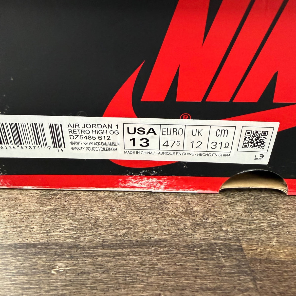 Jordan 1 Retro High OG Chicago Lost and Found Size 13 (Pre-Owned) - Image 7