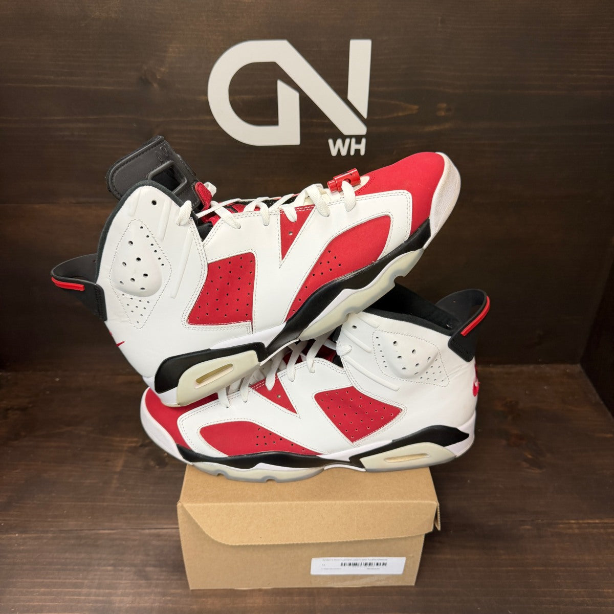 Jordan 6 Retro Carmine (2021) Size 13 (Pre-Owned) - Image 1