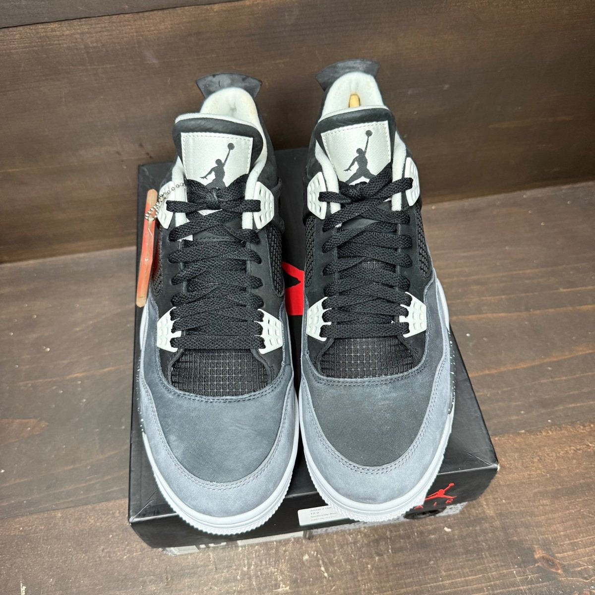 Jordan 4 Retro Fear Pack (2013) Size 10.5 (Pre-Owned) - back