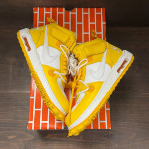 Nike Air Force 1 Mid SP Off-White Varsity Maize Size 8 (Pre-Owned) - back