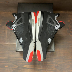 Jordan 4 Retro Bred (2019) Size 10.5 (Pre-Owned) - aux