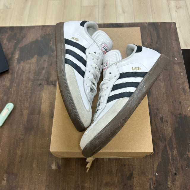adidas Samba Classic White Size 10 (Pre-Owned) - Image 1