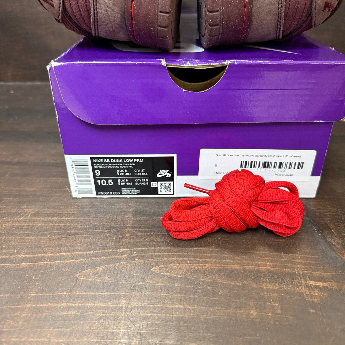 Nike SB Dunk Low City of Love Burgundy Crush - Image 7
