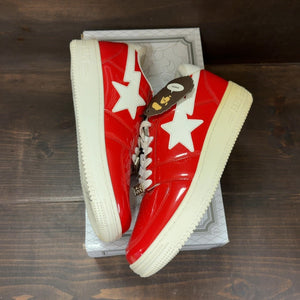 A Bathing Ape Bape Sta Low Patent Red Size 11 (Pre-Owned) - Image 2