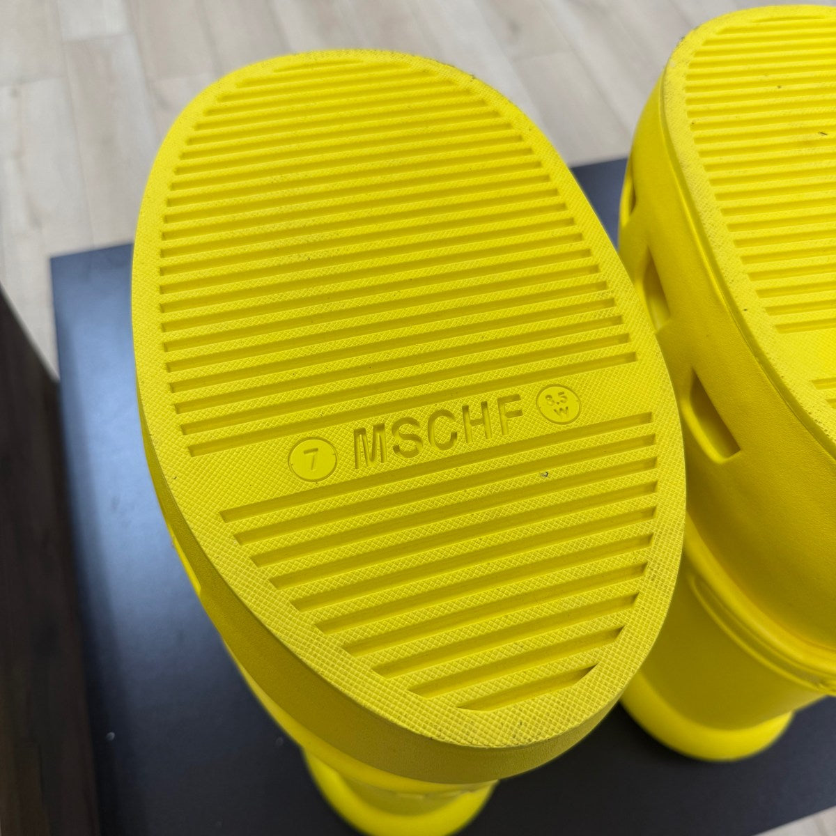 MSCHF x Crocs Big Red Boot (Yellow) Size 7 (Pre-Owned) - Image 7