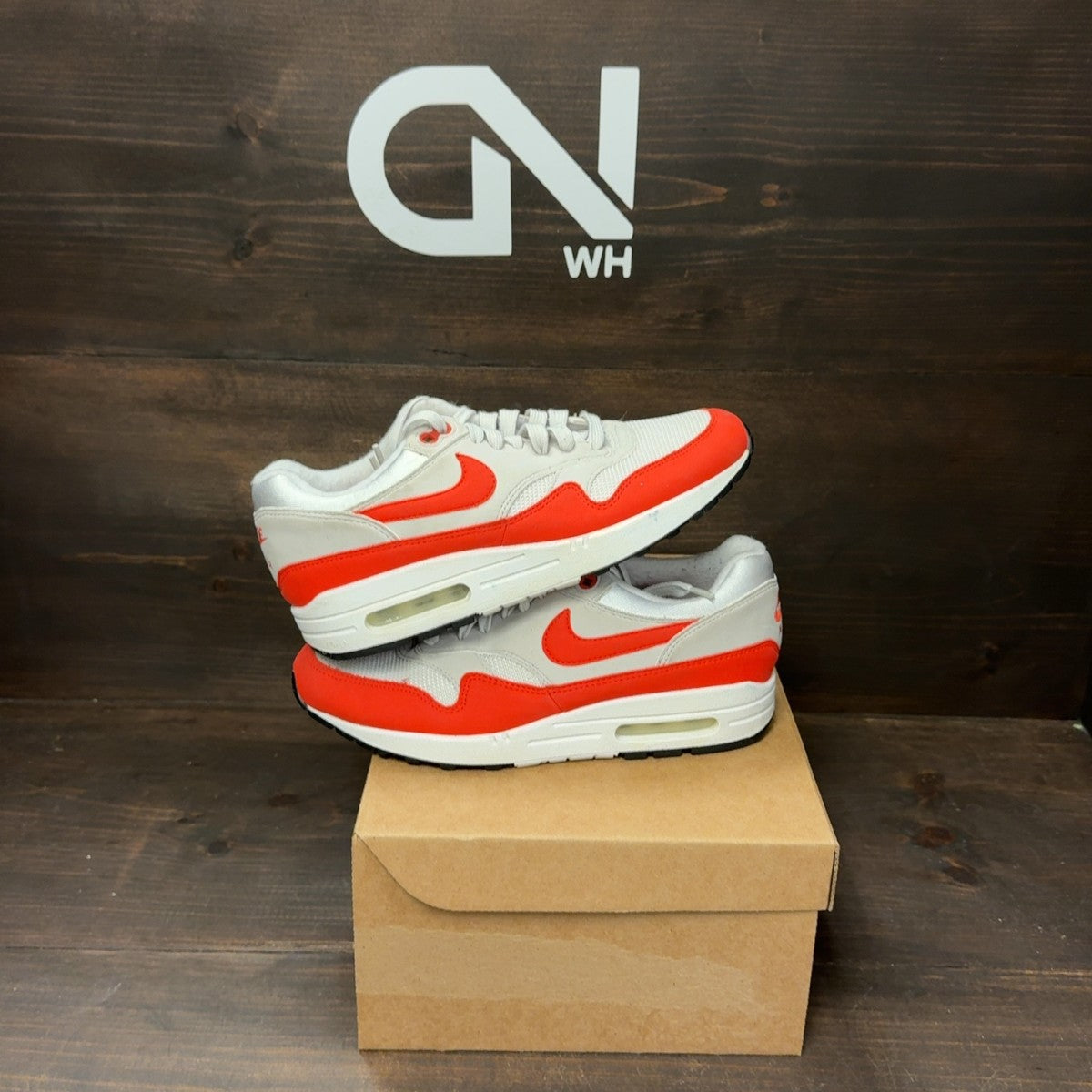 Nike Air Max 1 Habanero Red (Women's) Size 7.5W (Pre-Owned) - Image 1