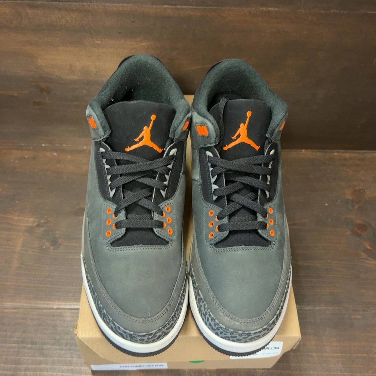 Jordan 3 Retro Fear Pack (2023) Size 12 (Pre-Owned) - tag