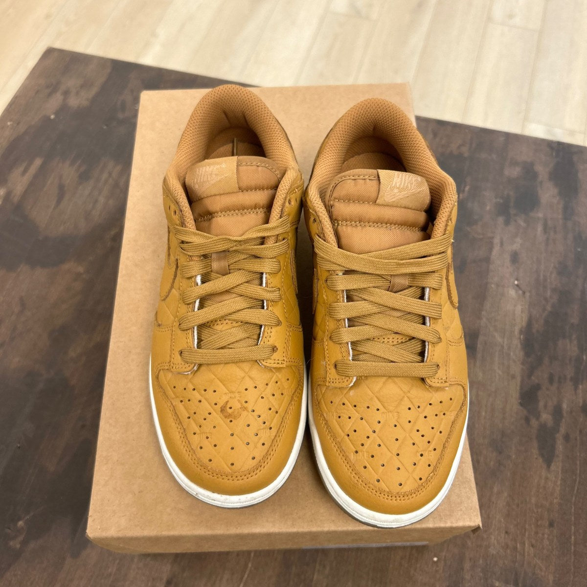 Nike Dunk Low Quilted Wheat (Women's) Size 7W (Pre-Owned) - Image 2
