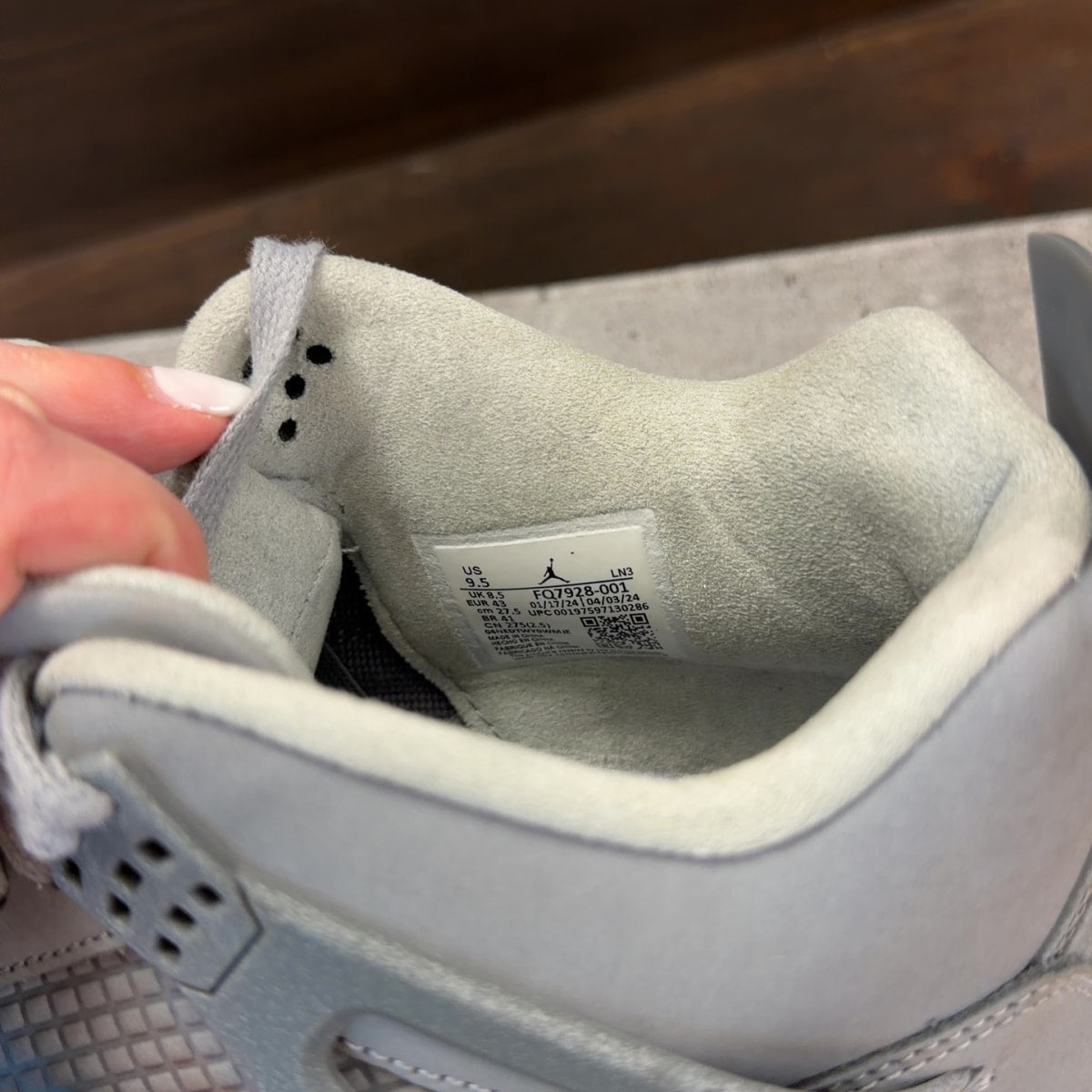 Jordan 4 Retro SE Paris Olympics Wet Cement - Image 6