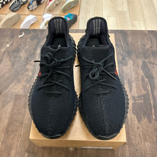 adidas Yeezy Boost 350 V2 Black Red Size 11 (Pre-Owned) - Image 2