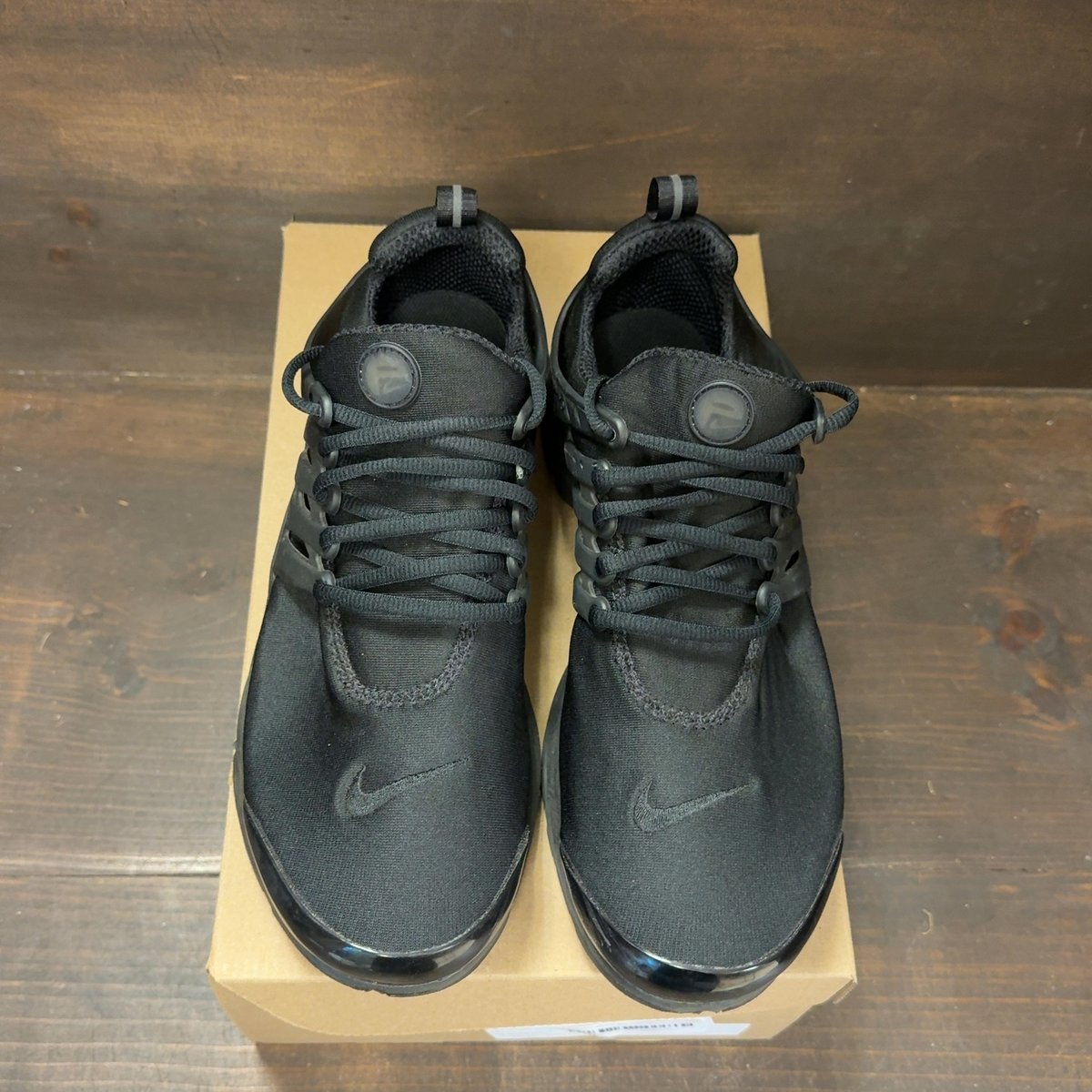 Nike Air Presto Triple Black Shiny Toe Size 11 (Pre-Owned) - tag