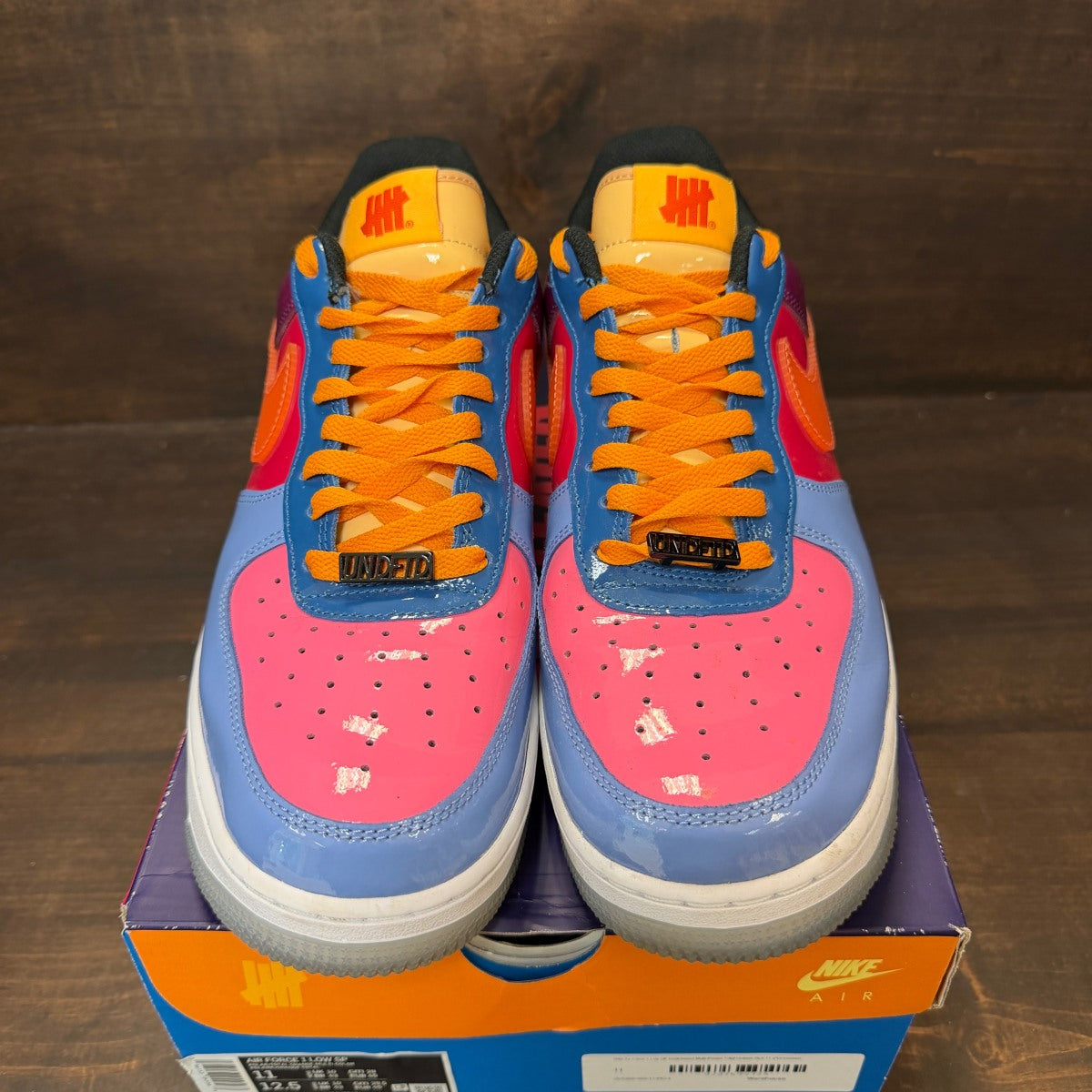Nike Air Force 1 Low SP Undefeated Multi-Patent Total Orange - Image 3