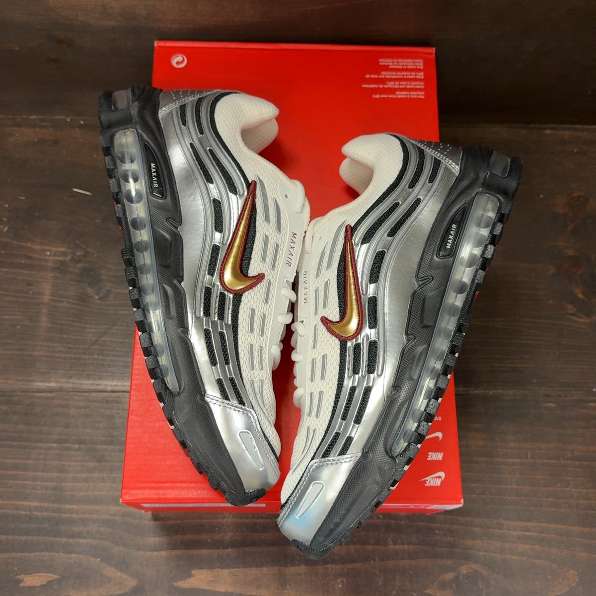 Nike Air Max TL 2.5 Phantom Silver Dark Team Red Size 11 - back
