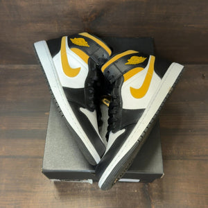 Jordan 1 Mid White Pollen Black - Image 2