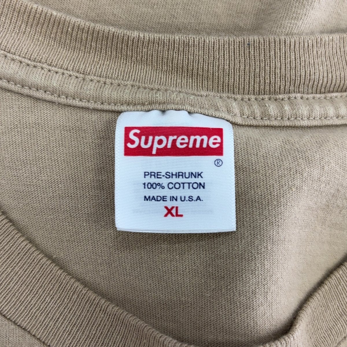 Supreme Tee Size XL (Pre-Owned) - tag