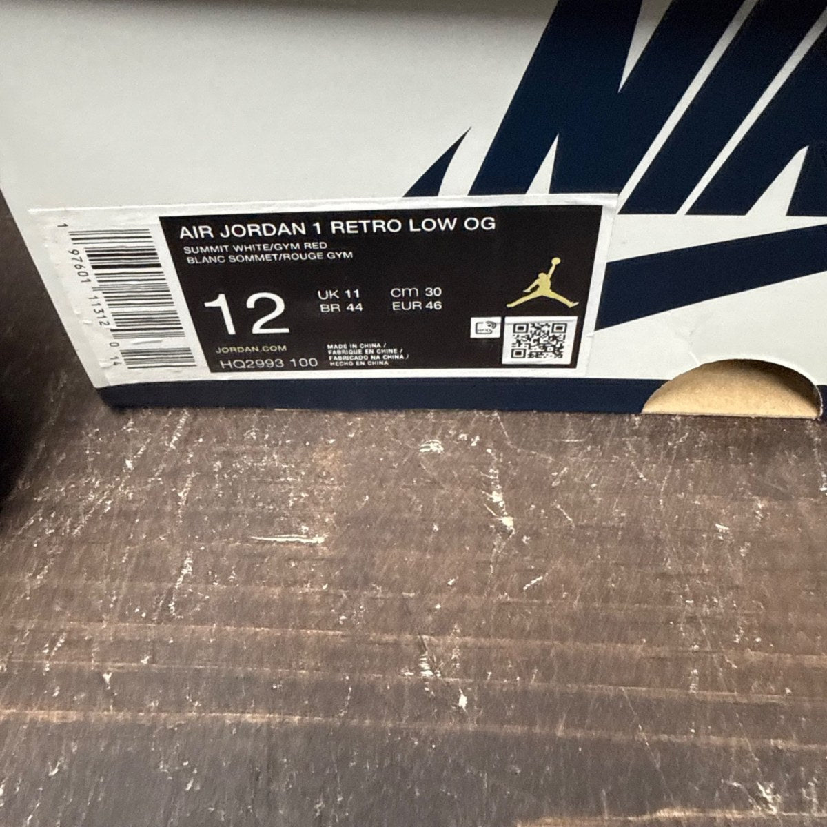 Jordan 1 Retro Low OG Howard University Size 12 (Pre-Owned) - aux