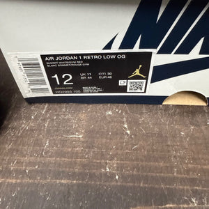 Jordan 1 Retro Low OG Howard University Size 12 (Pre-Owned) - aux
